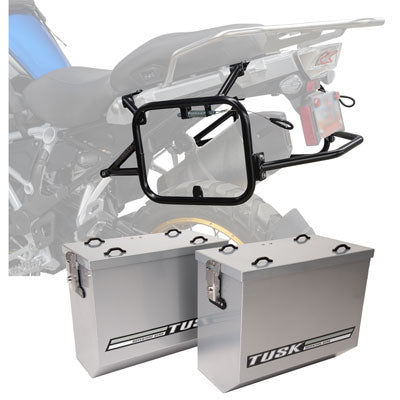Tusk Aluminum Panniers with Pannier Racks#146734-P1