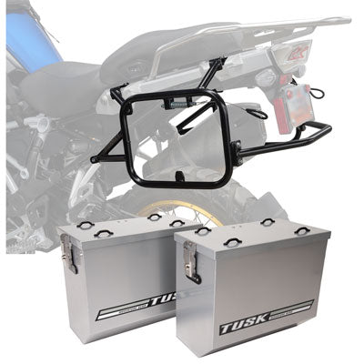 Tusk Aluminum Panniers with Pannier Racks#146734-P1