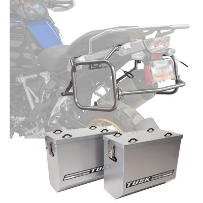 Tusk Aluminum Panniers with Pannier Racks#146734-P1