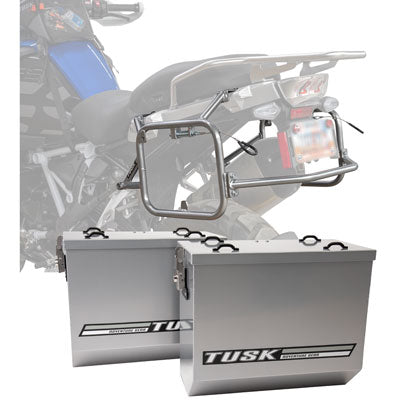 Tusk Aluminum Panniers with Pannier Racks#146734-P1