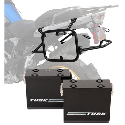 Tusk Aluminum Panniers with Pannier Racks#146734-P1