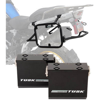 Tusk Aluminum Panniers with Pannier Racks#146734-P1