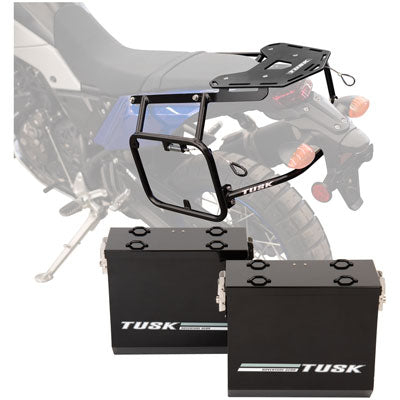 Tusk Aluminum Panniers with Pannier Racks#146734-P1