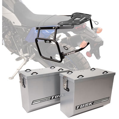 Tusk Aluminum Panniers with Pannier Racks#146734-P1