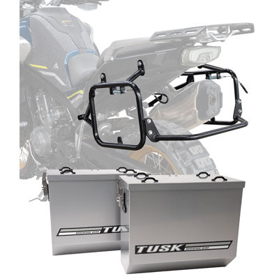 Tusk Aluminum Panniers with Pannier Racks#146734-P1