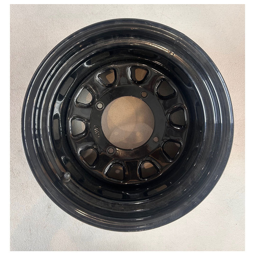 ITP Delta Steel 12x7 / 4x136 BP / 2+5 Offset Black Wheel 1225565014 #1225565014