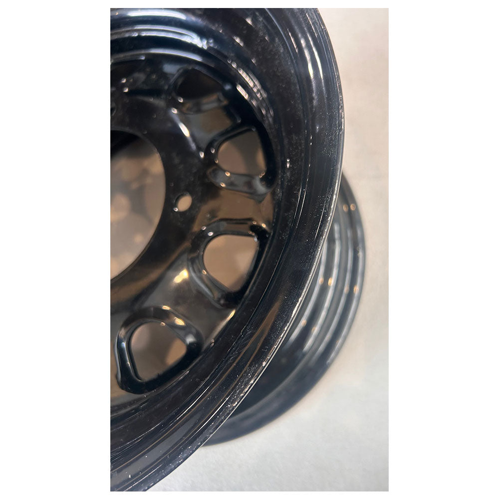 ITP Delta Steel 12x7 / 4x136 BP / 2+5 Offset Black Wheel 1225565014 #1225565014