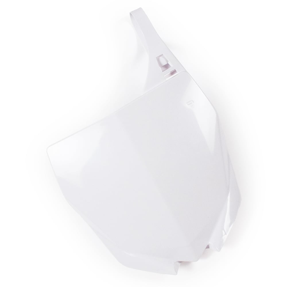 Factory Effex Plastic Front Number Plate White For Yamaha YZ250F#mpn_11-73226