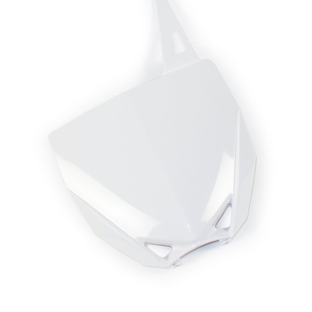 Factory Effex Plastic Front Number Plate White For Yamaha YZ85 2015-21#mpn_11-73212