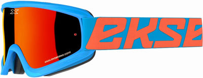 FLAT-OUT GOGGLE CYAN BLUE W/RED MIRROR#mpn_067-10460