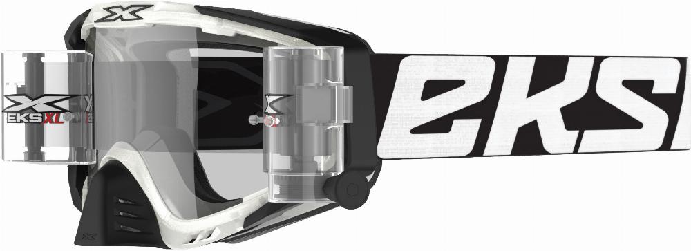 GOGGLE EKS-S XL CLEAR/BLACK W/CLEAR LENS ZIP OFF SYSTEM#mpn_067-10990