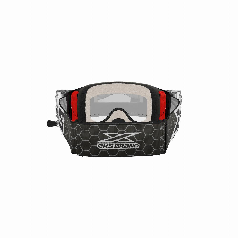 LUCID GOGGLE RACE PACK BLACK/WHITE ZIP OFF CLEAR#mpn_067-11100
