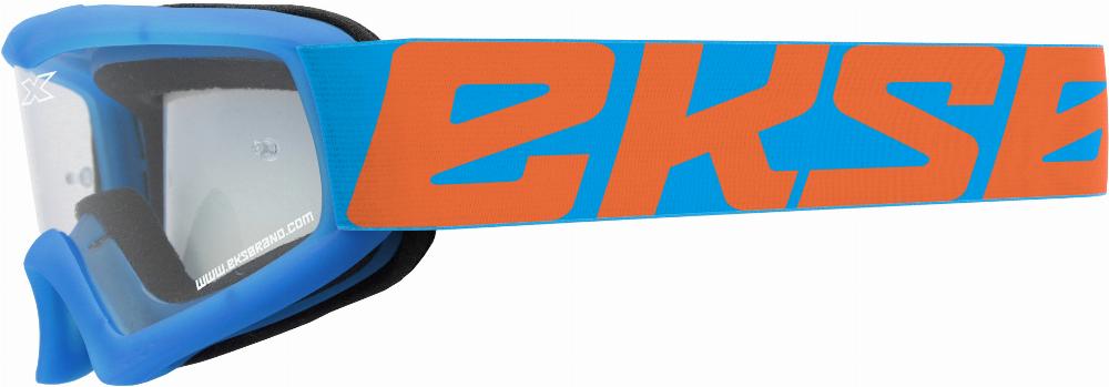 X-GROM YOUTH GOGGLE CYAN BLUE/ FLO ORANGE W/CLEAR LENS#mpn_067-30215