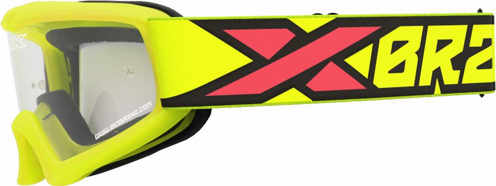 YOUTH XGROM FLO YLW/BLK/FIRE CLEAR LENS#mpn_067-30300