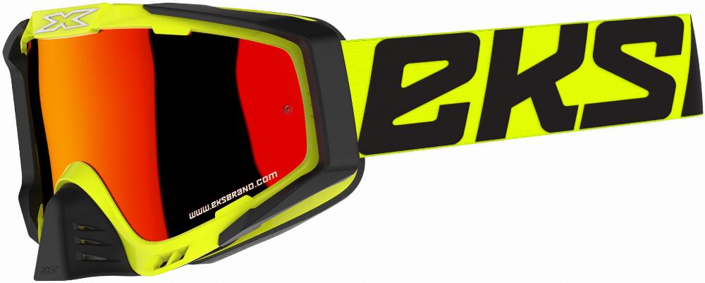 OUTRIGGER GOGGLE FLO YLW/BLK W/RED MIRROR#mpn_067-50190