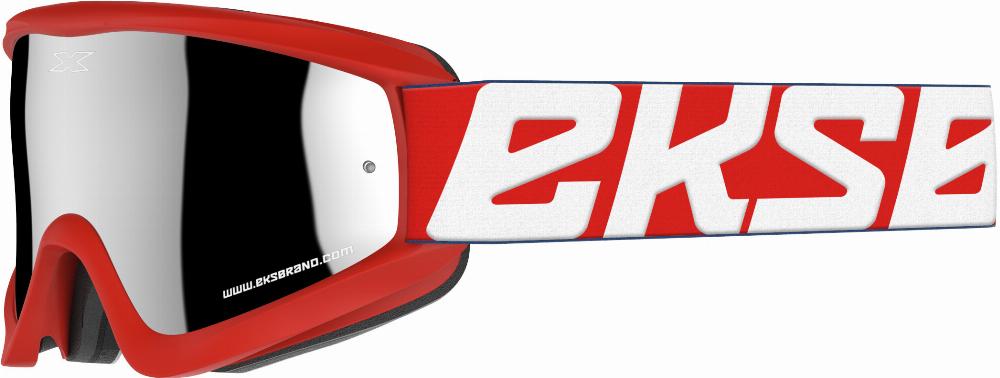 FLAT-OUT GOGGLE RED/WHITE W/SILVER MIRROR#mpn_067-60330