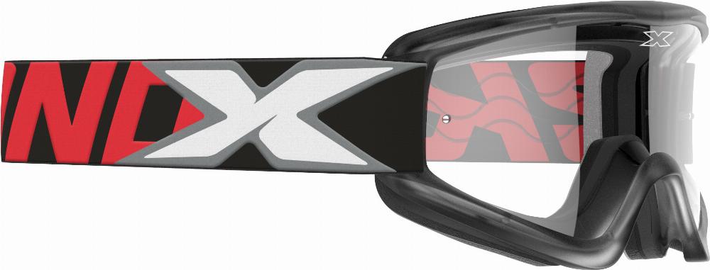 FLAT-OUT GOGGLE RED/BLACK W/CLEAR LENS#mpn_067-60420