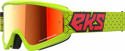 FLAT OUT MIRROR GOGGLE FLO YLW/BLK/FIRE RD RED MIRROR#mpn_067-60510