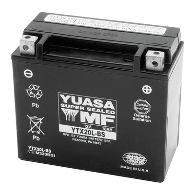 YUASA No Maintenance Battery with Acid YTX20LBS#mpn_YUAM320BS