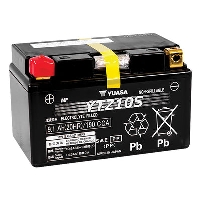 YUASA No Maintenance Battery with Acid YTZ10S#mpn_YUAM7210A