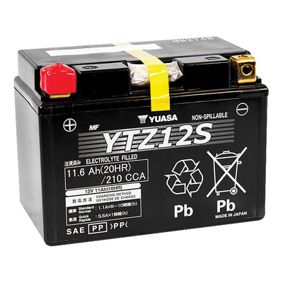 YUASA No Maintenance Battery with Acid YTZ12S#mpn_YUAM7212A