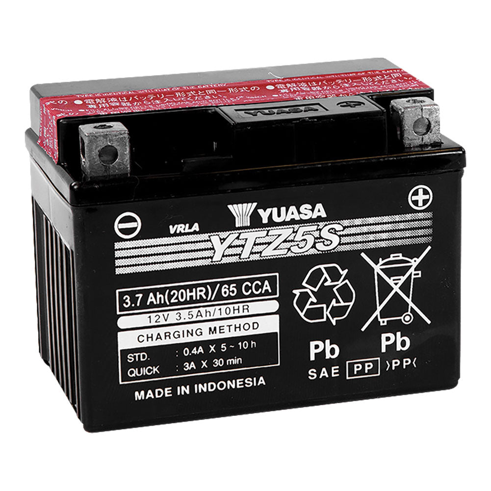 YUASA No Maintenance Battery with Acid YTZ5S#mpn_YUAM62TZ5