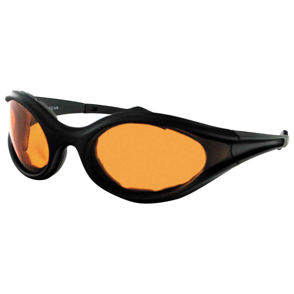 Bobster Foamerz Sunglasses Black Frame/Amber Lens#mpn_ES114A