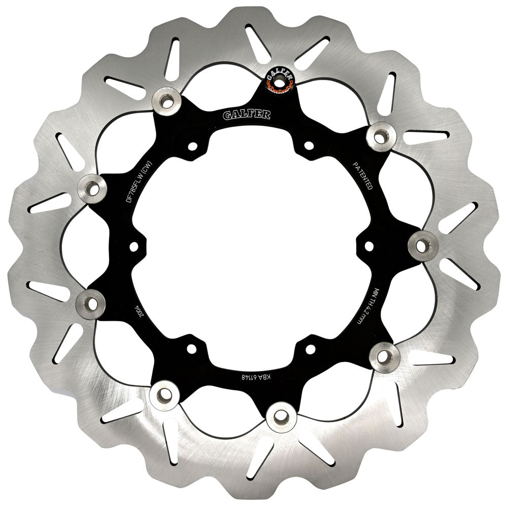 Galfer Floating Wave Brake Rotor, Front#mpn_DF785CW