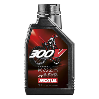 Motul 300V 4T Factory Line Full Synthetic Motor Oil 5W-40 1 Liter#mpn_104112