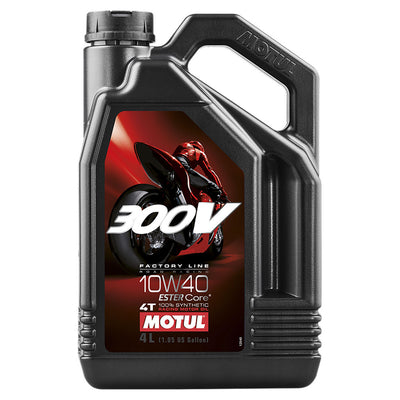 Motul 300V 4T Factory Line Full Synthetic Motor Oil 10W-40 4 Liter#mpn_104121