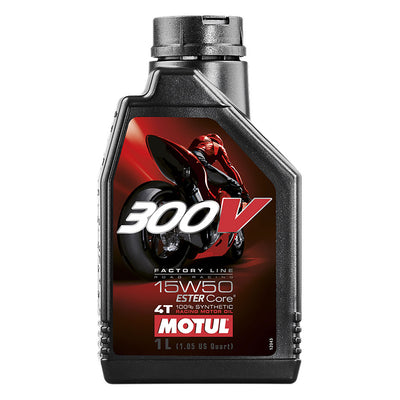 Motul 300V 4T Factory Line Full Synthetic Motor Oil 15W-50 1 Liter#mpn_104125