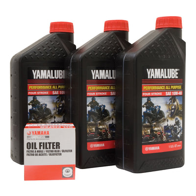 Yamalube Oil Change Kit 10W-40 For Yamaha V-Star XVS1300A 2007-2009,2011-2015#mpn_1375930002ea80-2ecd93