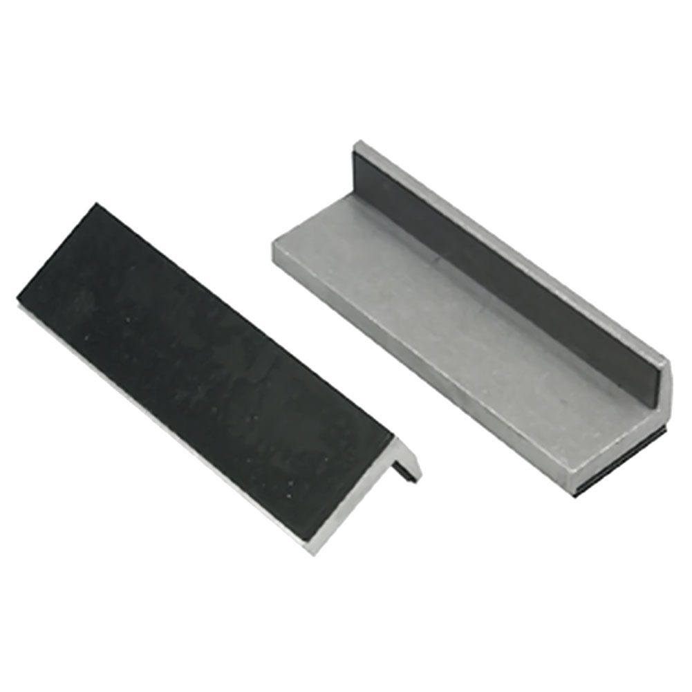 Lisle Aluminum Vise Jaw Pads Rubber Faced #48100