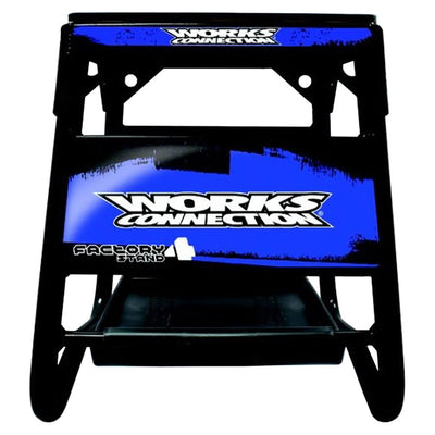 Works Connection Factory 4 Stand Black w/Blue Decals#mpn_16-140