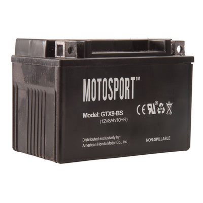 Motosport Maintenance-Free Battery with Acid GTX9BS #GTX9-BS