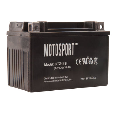 Motosport Maintenance-Free Battery with Acid GTZ14S #GTZ14-S