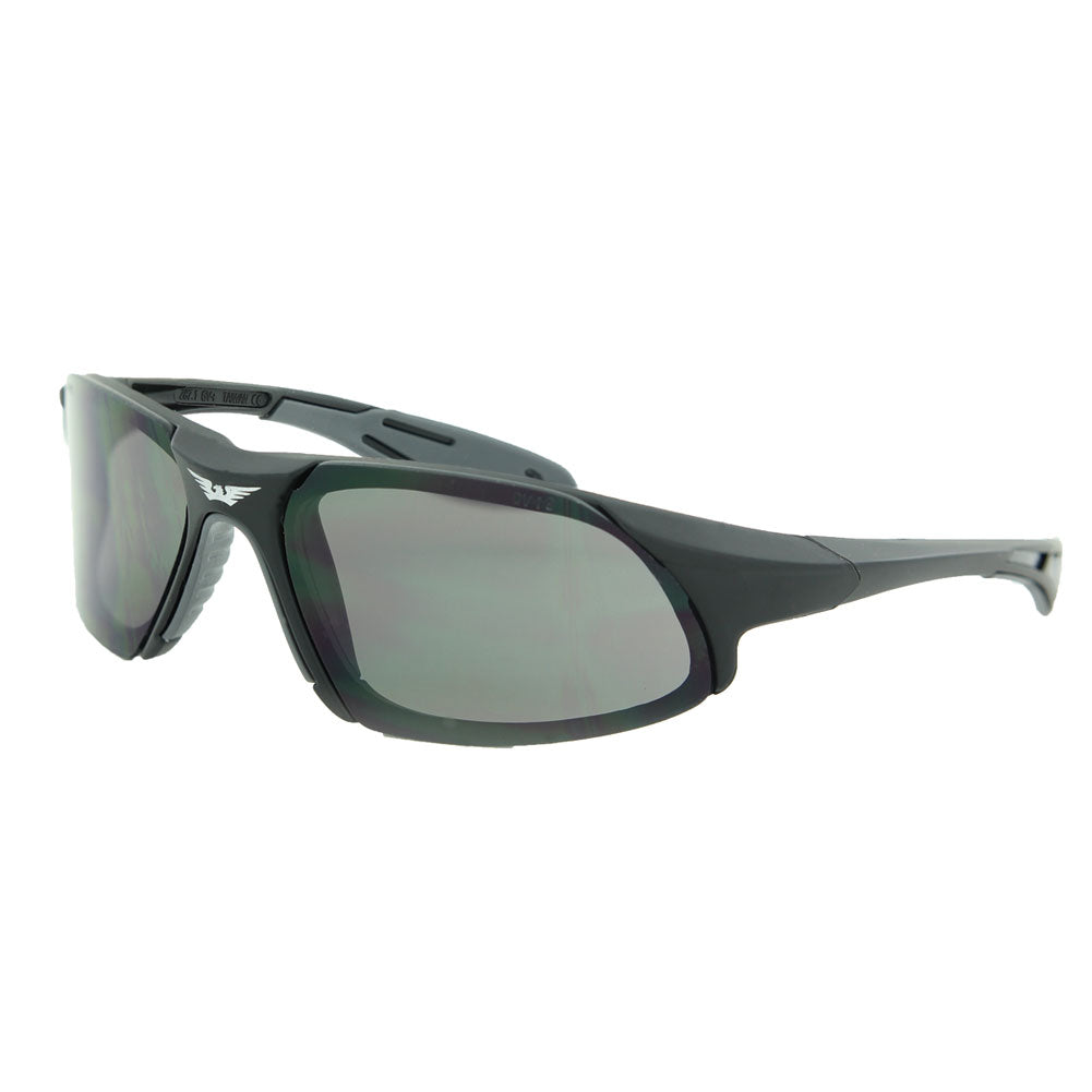 Global Vision Code - 8 Sunglasses Black Frame/Smoke Lens #CODE-8 SM