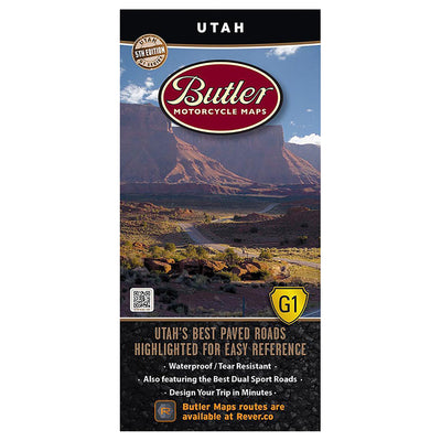 Butler Motorcycle Maps Utah #UTAH / MP-116