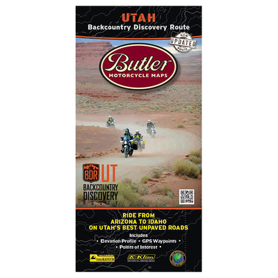 Butler Motorcycle Maps Utah Backcountry Discover Route: Dual Sport Map#mpn_UTBDR / MP-115