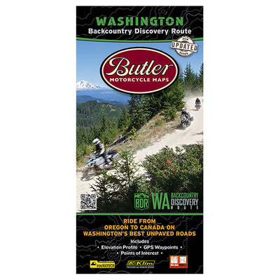 Butler Motorcycle Maps Washington Backcountry Discover Route: Dual Sport Map #WABDR / MP-117