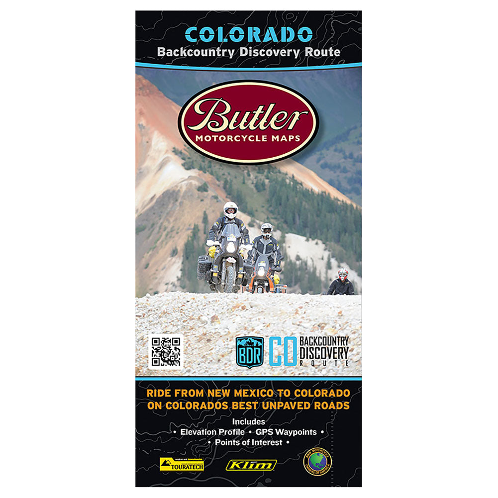 Butler Motorcycle Maps Colorado Backcountry Discover Route: Dual Sport Map#mpn_COBDR - MP-103