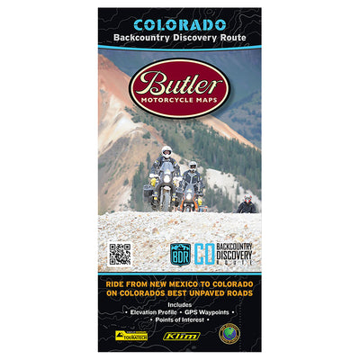 Butler Motorcycle Maps Colorado Backcountry Discover Route: Dual Sport Map#mpn_COBDR - MP-103