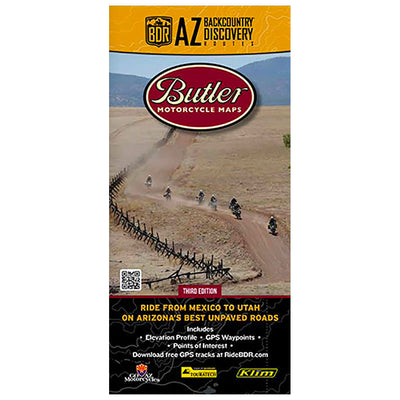 Butler Motorcycle Maps Arizona Backcountry Discover Route: Dual Sport Map#mpn_AZBDR / MP-121