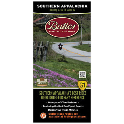 Butler Motorcycle Maps Southern Appalachia #SO. APPALACHIA / MP-112