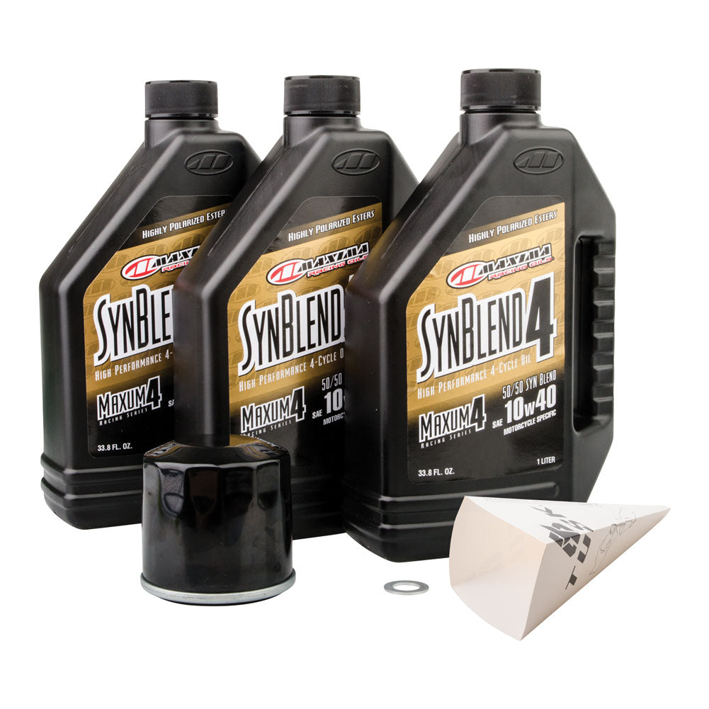 Tusk 4-Stroke Oil Change Kit Maxima Synthetic Blend 10W-40 For TRACKER XTR 1000 2020-2021#mpn_15298600602f39-f395b7