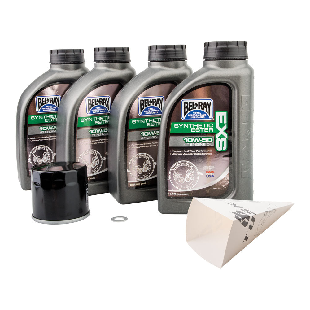 Tusk 4-Stroke Oil Change Kit Bel-Ray EXS Synthetic Ester 10W-50 For POLARIS RZR XP 4 900 2012#mpn_15298600715d0f-c57ed2