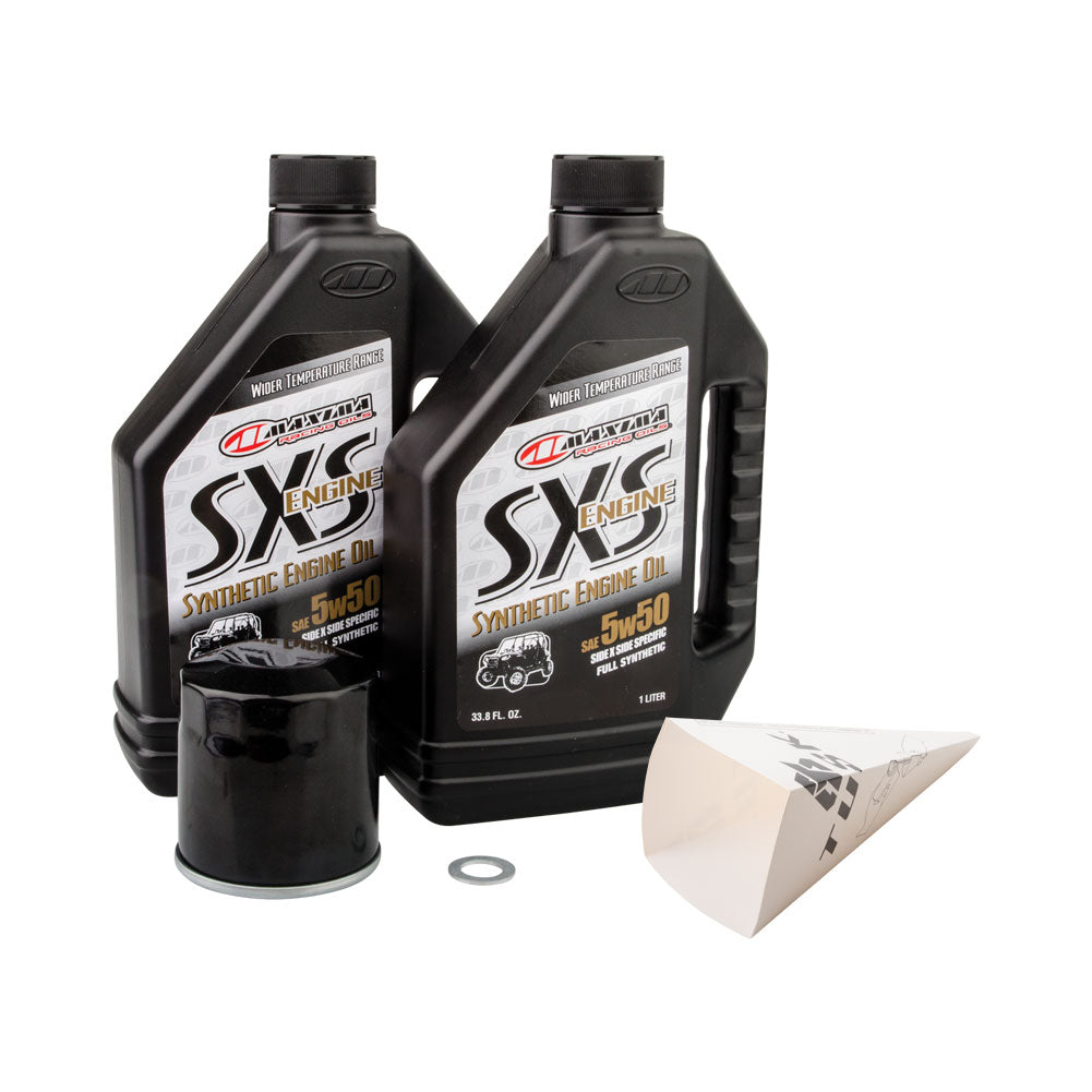 Tusk 4-Stroke Oil Change Kit Maxima SXS Synthetic 5W-50 For POLARIS RANGER 500 H.O. 2010#mpn_15298600761466-30f762