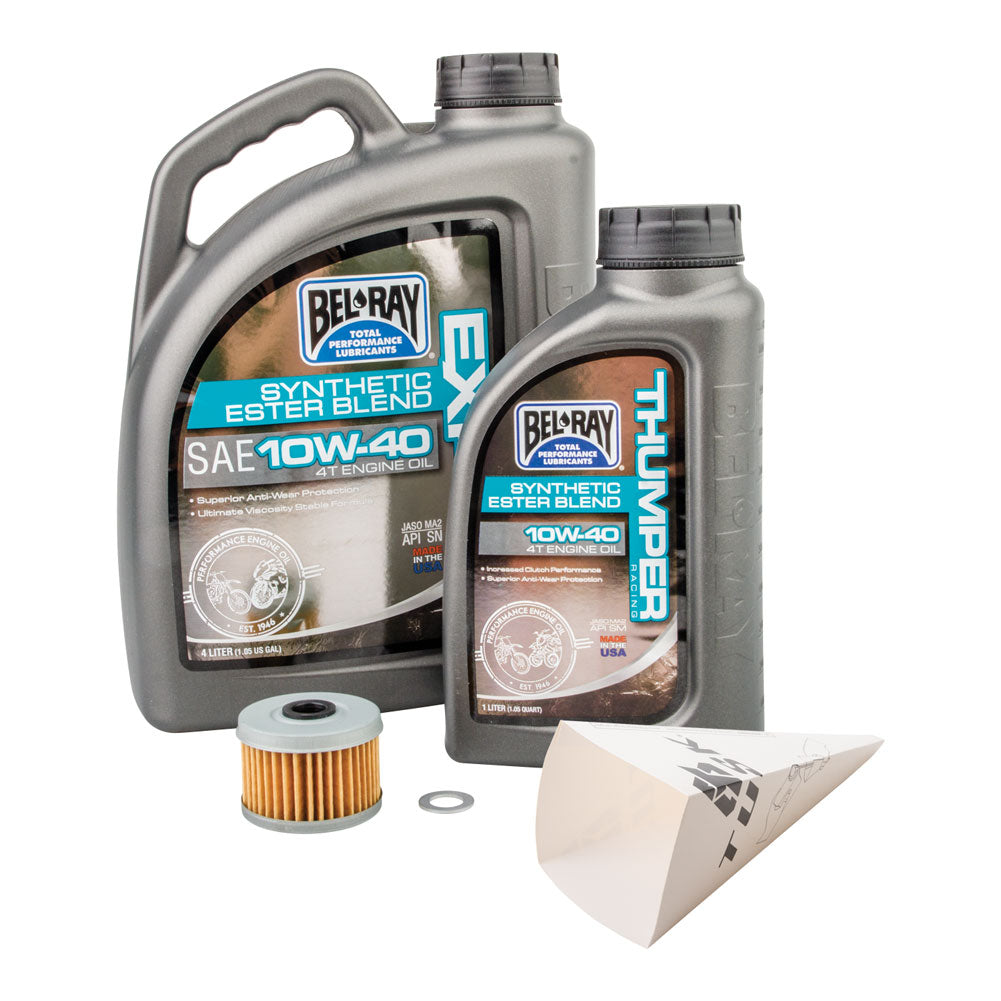 Tusk 4-Stroke Oil Change Kit Bel-Ray EXP Synthetic Blend 10W-30 For HONDA TRX 500 4x4 FOREMAN 2012-2019#mpn_15298601014874-2ac903