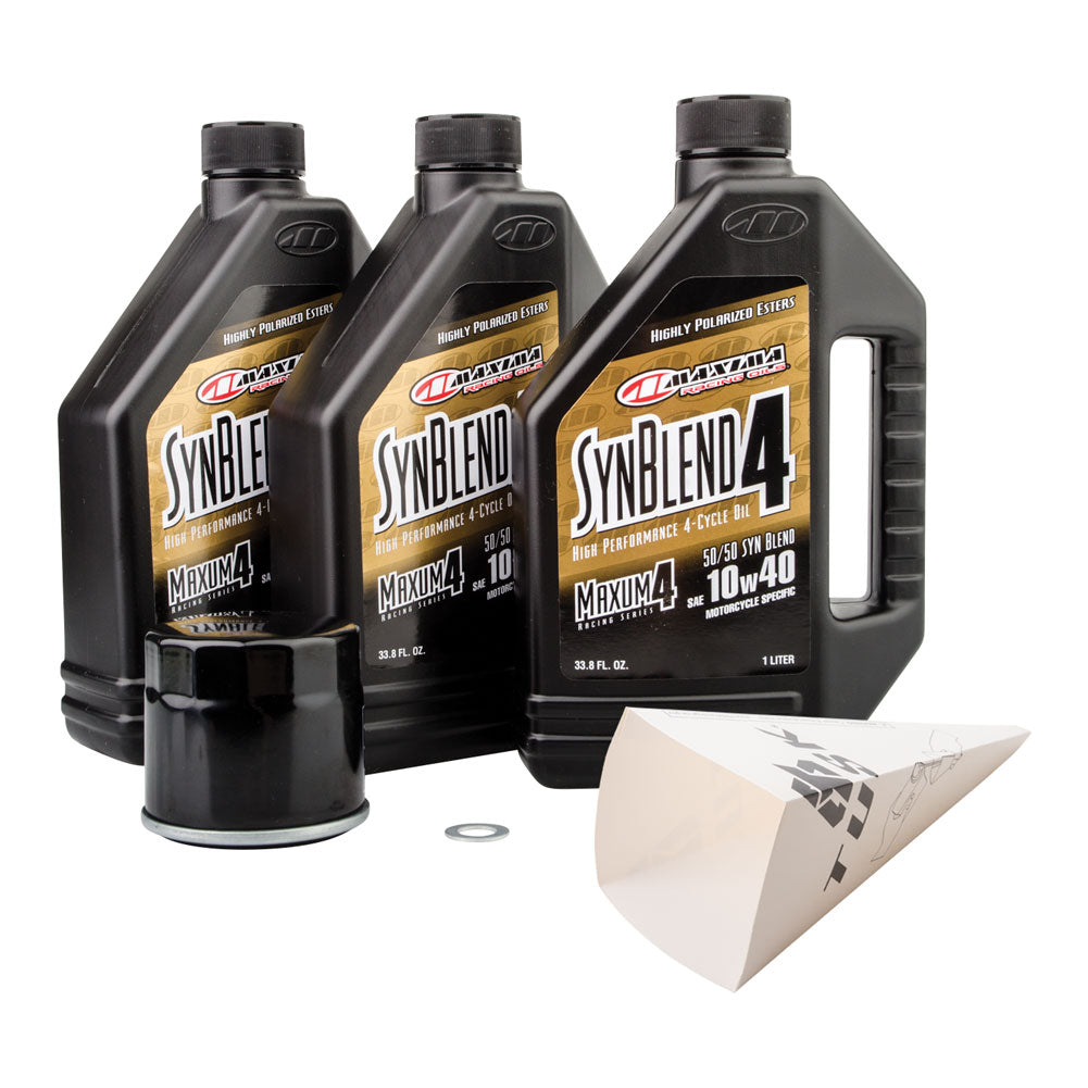 Tusk 4-Stroke Oil Change Kit Maxima Synthetic Blend 10W-40 For SUZUKI King Quad 500AXi Power Steering 2022-2023#mpn_1529860106eefc-4d155f