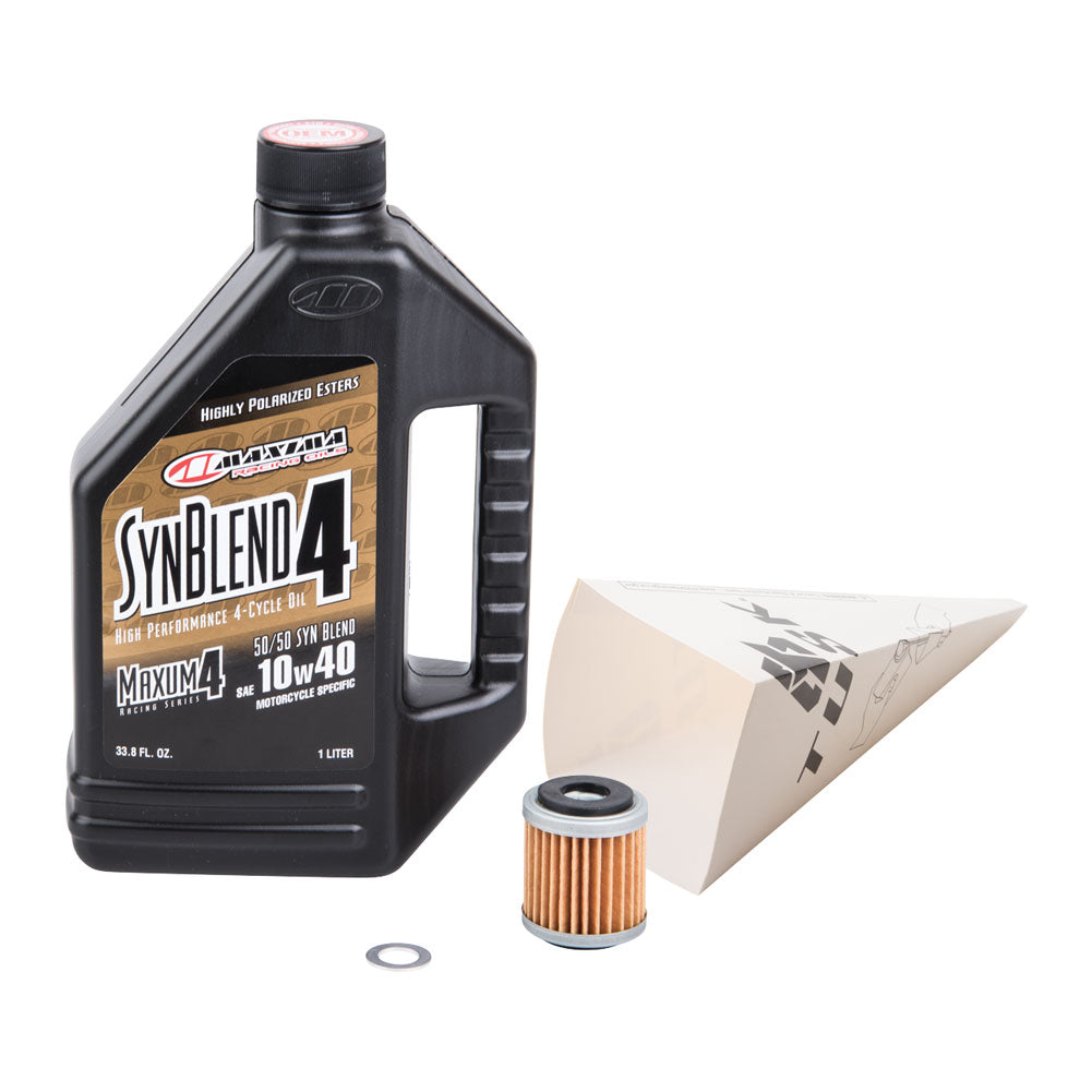 Tusk 4-Stroke Oil Change Kit Maxima Synthetic Blend 10W-40 For YAMAHA WR250F 2020-2023#mpn_1529860117dc72-4d92c5
